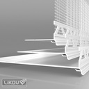 Verstelbaar Sokkelprofielsysteem 60–320 mm – Combi Start- & Afwerkingsprofiel voor ETICS (2 m per profiel)