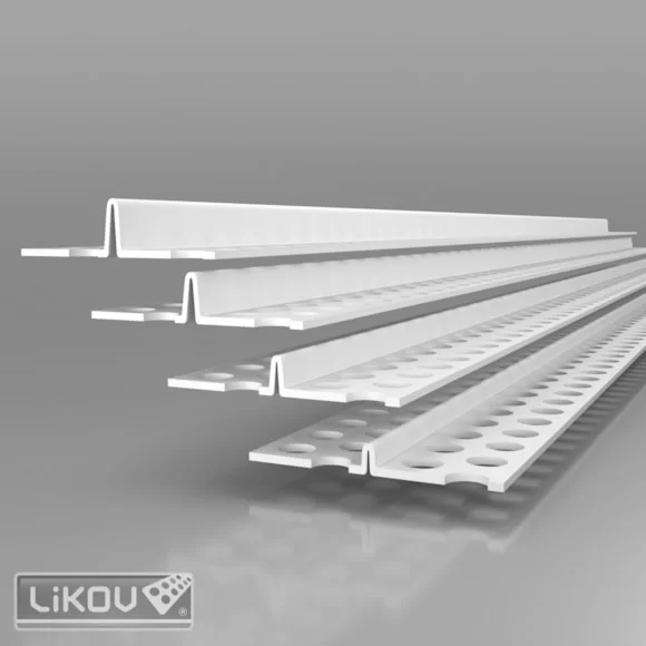 P-RO PVC Stucstop / Hoekprofiel 4 / 6 / 8 / 10mm        [ 3m x 50 ]