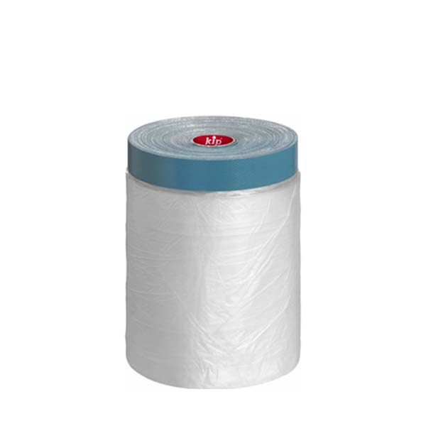 Kip 3833 Textieltape met Afdekfolie Masking-Tec – 180cm x 20m – Masker voor Binnen & Buiten [40]