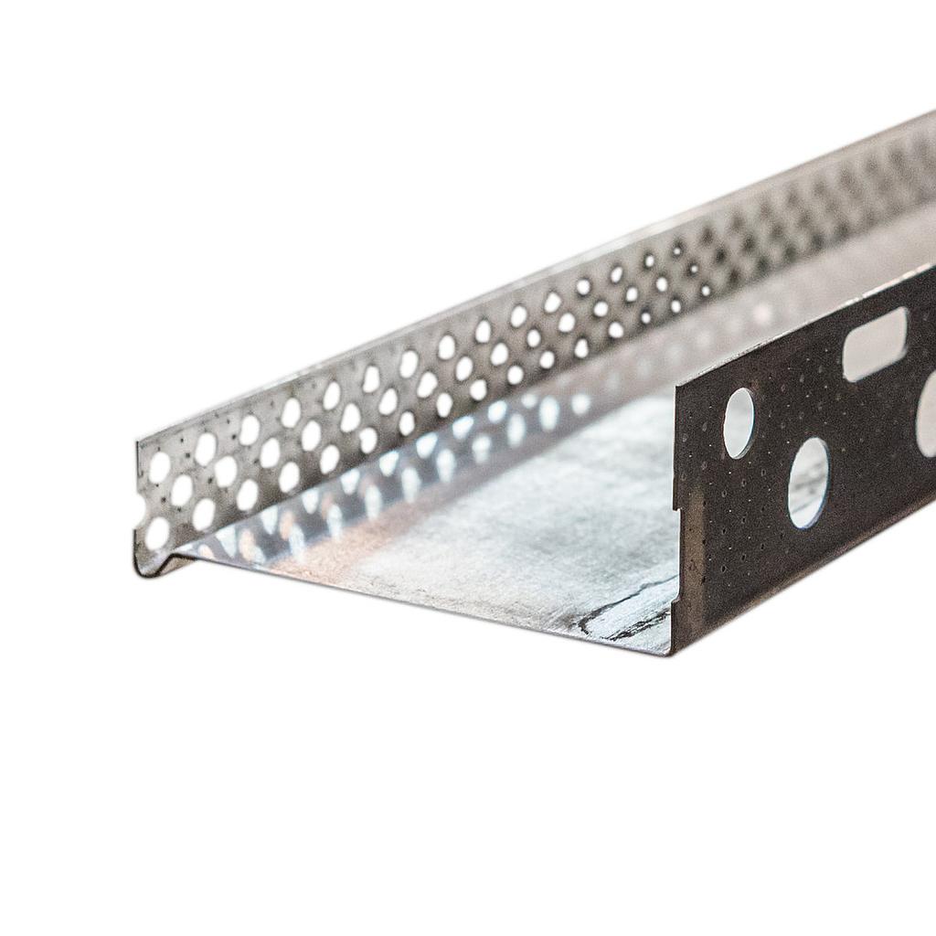 Aluminium sokkel/basisprofiel 0,95 mm – 10 × 2,5 m (25 m)