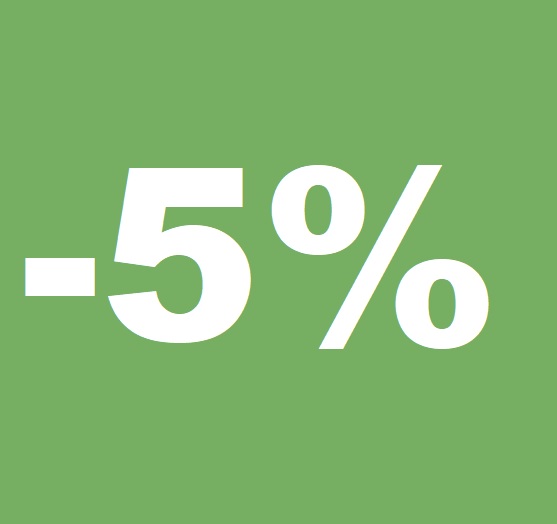 5,0% réduction client biomat