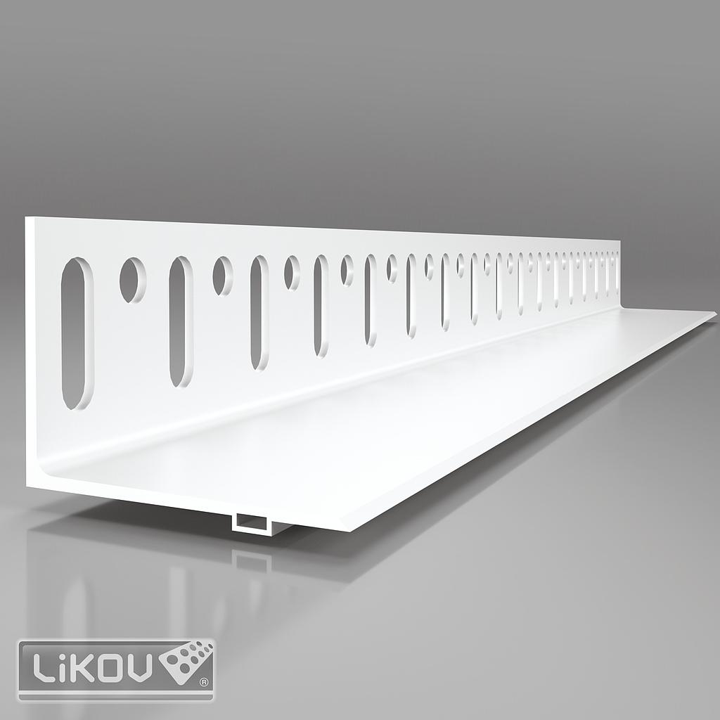 Profil d'installation Profil de socle kit PVC - 50 mm - 2 m