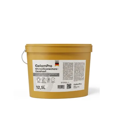 GelamPro Microsiliconehars Gevelverf 12,5L – Premium Gevelverf in Alle RAL & NCS Kleuren