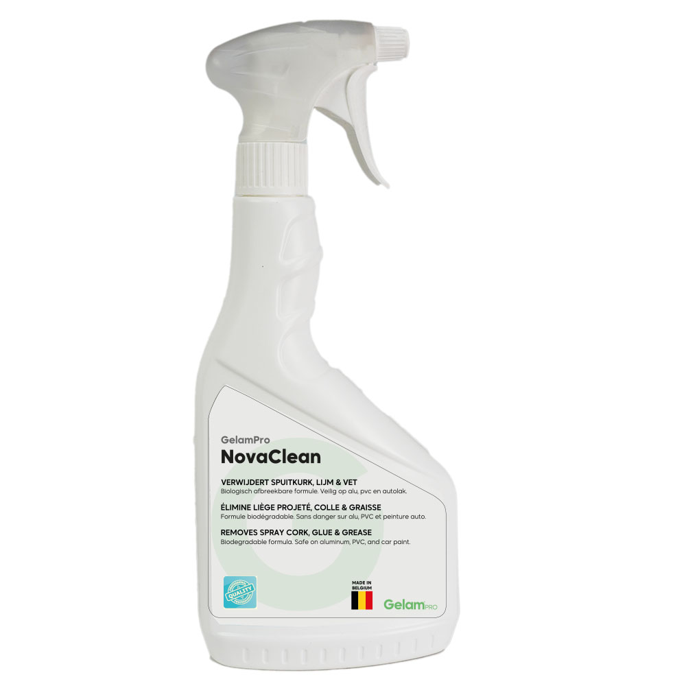 GelamPro NovaClean – Citrusreiniger voor Spuitkurk, Lijm & Vet – Biologisch Afbreekbaar – 750 ml / 5 L