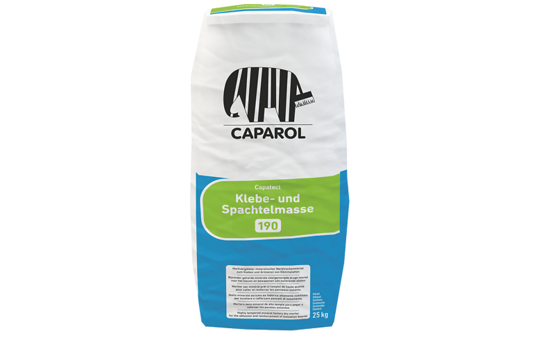 Caparol Capatect 190 Grijs – Minerale Lijm- en Wapeningmortel voor Gevelisolatie - grijs - 25kg [48]