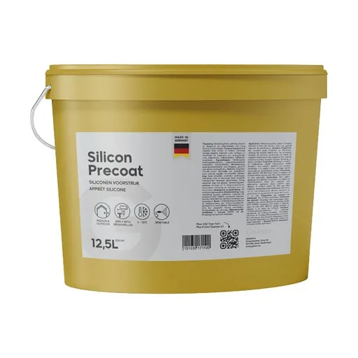 GelamPro Silicon Precoat - Voorstrijk met korrel voor Crépi, Sierpleister & Spachtelputz - Binnen & Buiten - 12,5L [24]