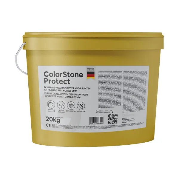 GelamPro ColorStone Protect (Decostone) - Dispersie - Kwartspleister voor Plinten en Muurdelen - Korrelgrootte 1mm - 25kg (24)