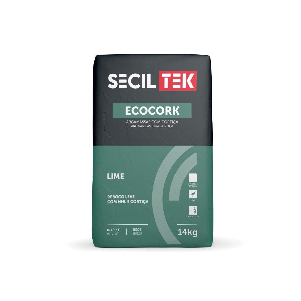 Seciltek ECOCORK LIME - Mortier isolant de chaux au liège - 14kg (66)