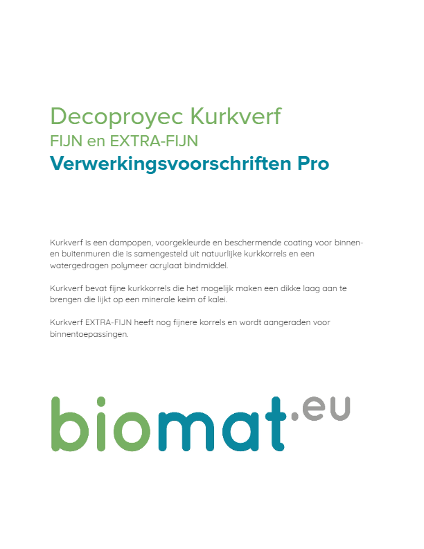 Verwerking Decoproyec Kurkverf